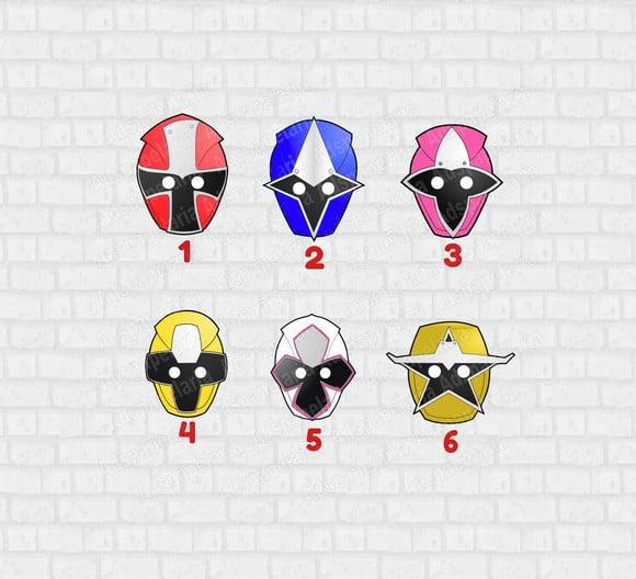 Mascaras de Papel - Power Rangers Ninja Steel