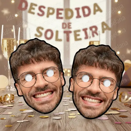 Mascara De Papel Personalizadas Com Sua Foto para formaturas, aniversários, casamentos e despedidas