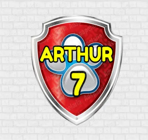 Aplique Patrulha Canina - 10 cm