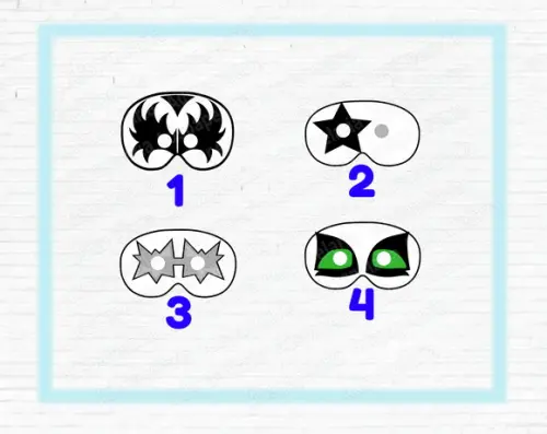 Mascaras de Papel - Kiss