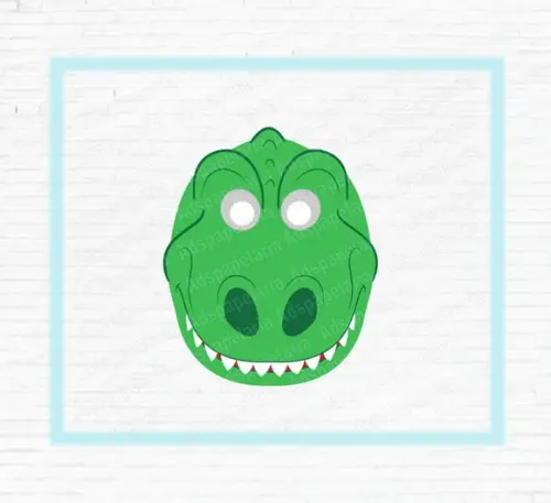 Mascaras de Papel Dinossauro