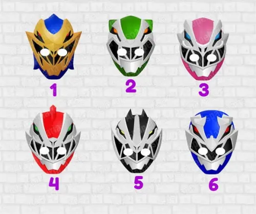Mascaras de Papel Power Rangers Dino Fury