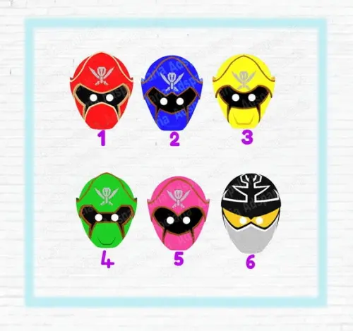 Mascaras Power Rangers Super Megaforce