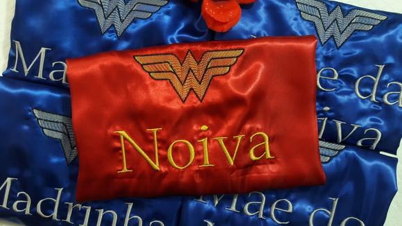 01 Robe cetim bordado noiva mãe debutante mulher maravilha