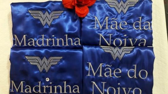 01 Robe cetim bordado noiva mãe debutante mulher maravilha