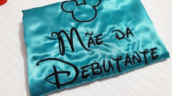 01 Robe cetim bordado mickey 15 anos debutante mãe tiffany