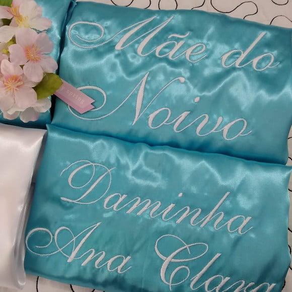 1 Robe hobby roupão bordado noiva madrinha tiffany branco