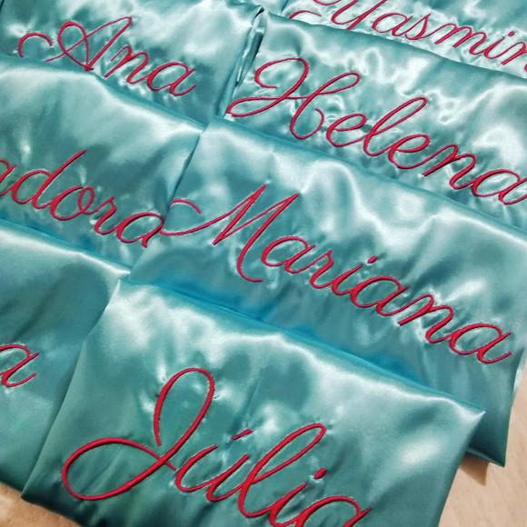 1 Robe cetim noiva debutante nome verde agua pink 15 anos