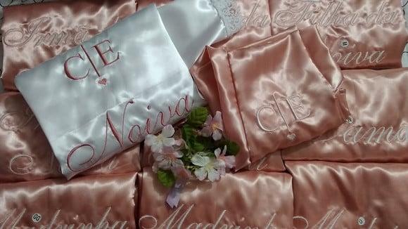 1 Robe Hobby Roupão Noiva Convite Casamento Madrinha Rose