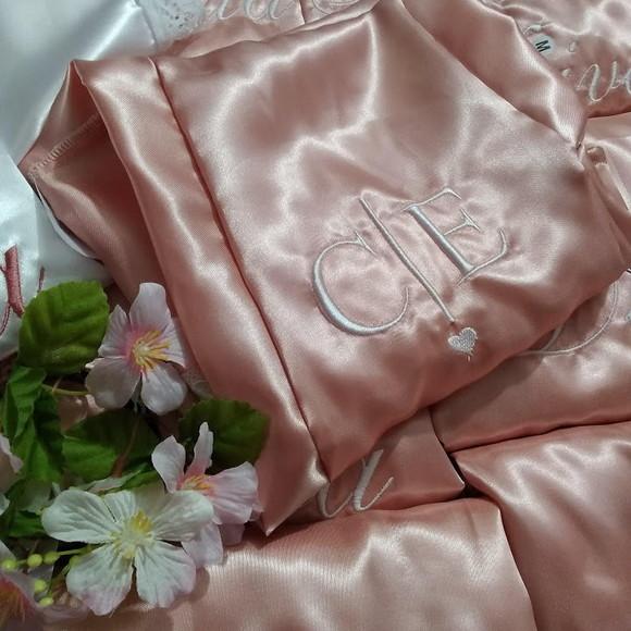 1 Robe Hobby Roupão Noiva Convite Casamento Madrinha Rose