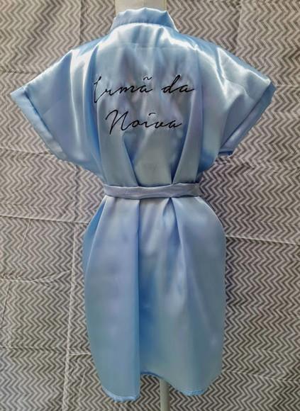 1 Robe Personalizado Noiva Madrinha Convite Casamento