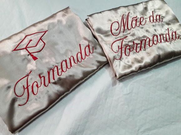 2 Robes cetim mãe formanda nude marsala