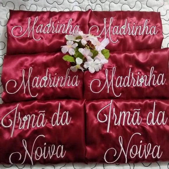 5 Robe Cetim Bordado Noiva Marsala Madrinha Rosê Gold Nude