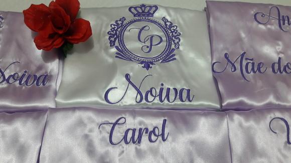 5 Robes Noiva Madrinha Lilas Roupão Brasão