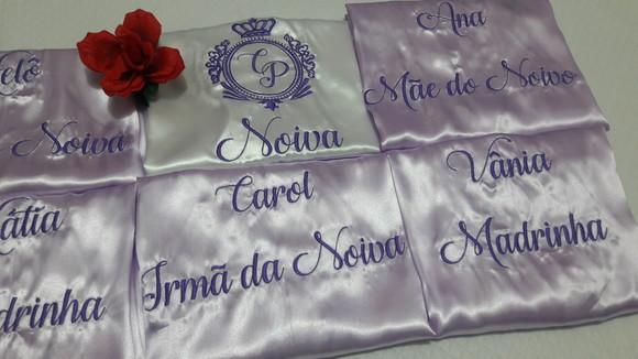 5 Robes Noiva Madrinha Lilas Roupão Brasão