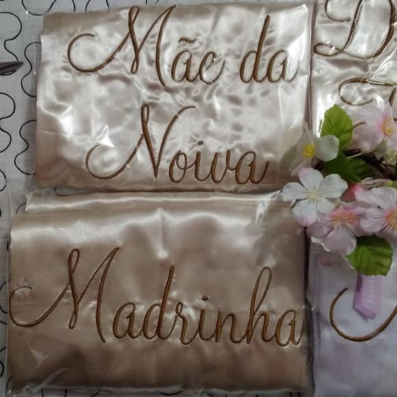 8 Robe Roupão Hobby Cetim Noiva Madrinha Nude/rosé Gold/ment