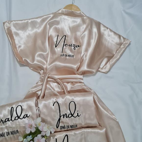 Kit 15 Robes Hobby Roupão Noiva Convite Casamento Madrinha