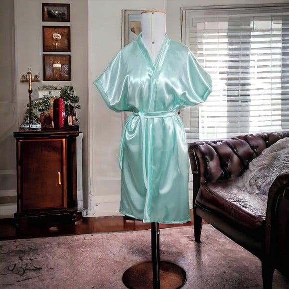Kit 16 Robes Roupão Hobbe Cetim sem Bordado Casamento Noiva