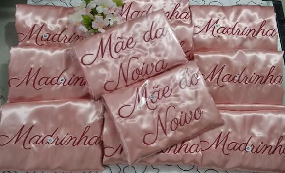 Kit 2 Robe Cetim Bordado Madrinha Noiva Mãe Todas as Cores