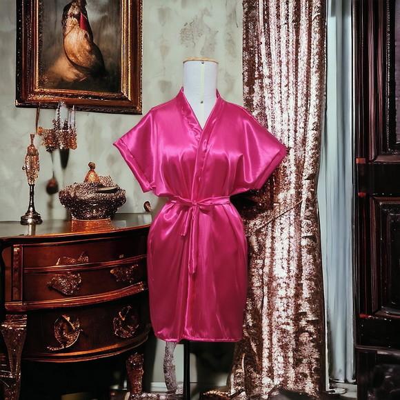 Kit 2 Robes Cetim Bordado 15 Anos Coroa Mãe Debutante Preto