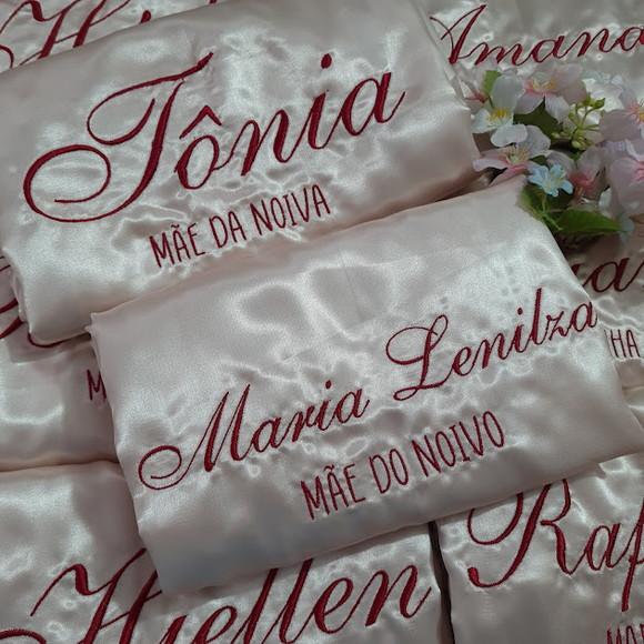 Kit 3 Robe Noiva Convite Mãe Hobby Roupão Nude Rosé Gold