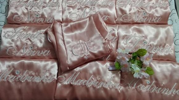 Kit 4 Robes Hobby Roupão Noiva Convite Casamento Madrinha
