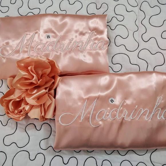 Kit 6 Robe Roupão Noiva Casamento Rose Nude Mãe Madrinha