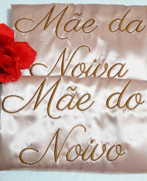 Robe Bordado Noiva Madrinha Hobby Roupão Nude Rosé Gold