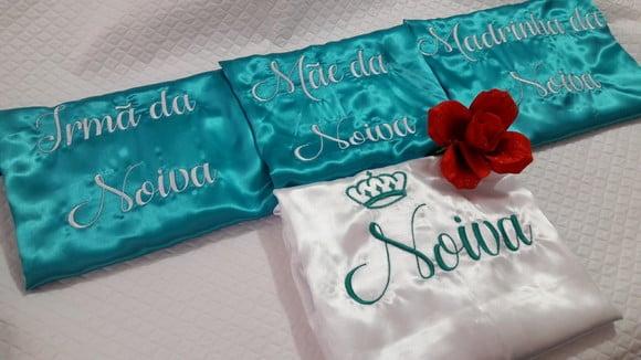 Robe Cetim Bordado Mãe Madrinha Noiva Debutante Tiffany