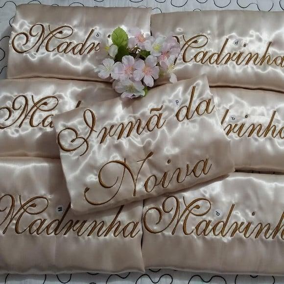 Robe Cetim Bordado Personalizado Debutante Noiva Nude