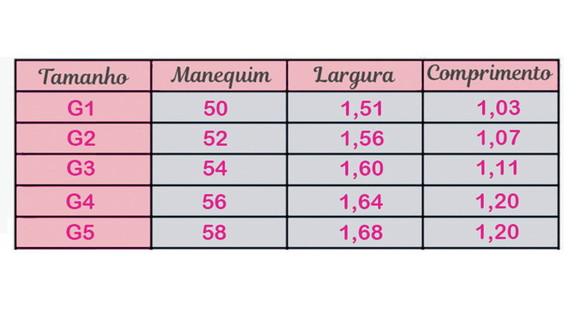 Robe Cetim com Elastano Plus Size com Renda 50 ao 60 Bordado