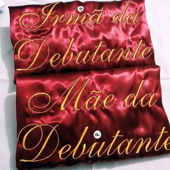 Robe Cetim Hobby Convite Madrinha Marsala