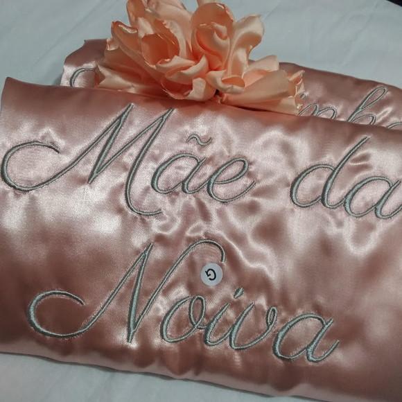 Robe Cetim Noiva Madrinha Hobby Roupão Rosa Gold Prata