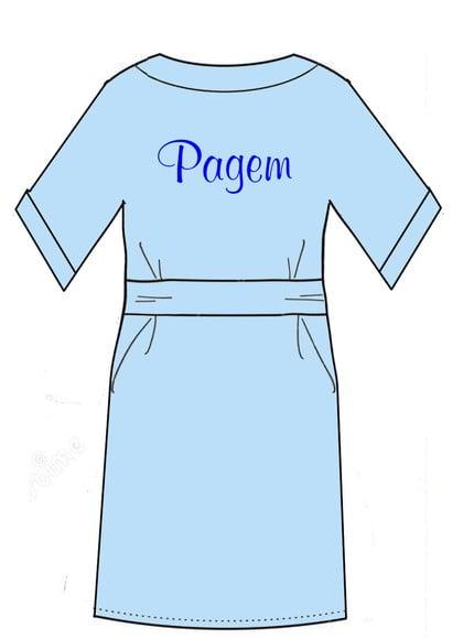 Robe Infantil Roupão Cetim Masculino Menino Pagem Azul