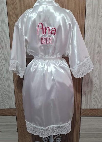 Robe manga 3/4 renda