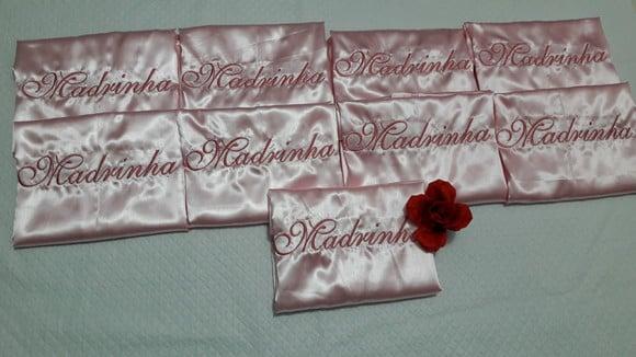 Robe Noiva Madrinha Casamento Mãe Presente Rosa