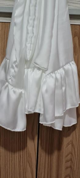 Robe noiva luxo cetim toque de seda babadinhos