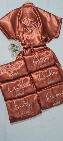 Robe Noiva Madrinha Nome Convite Casamento Terracota