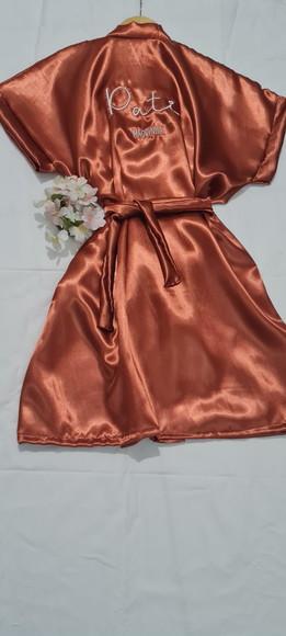 Robe Noiva Madrinha Nome Convite Casamento Terracota