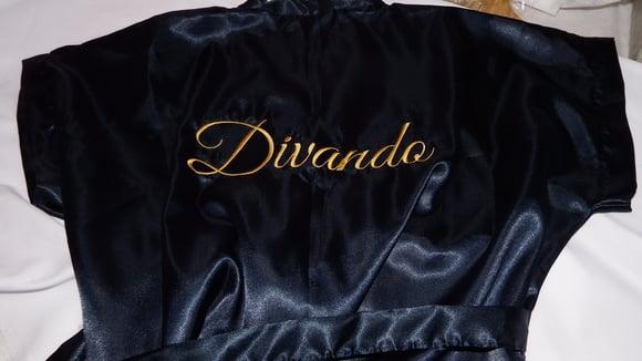 Robe Roupão Cetim Bordado Noiva Mãe Debutante