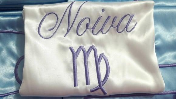 Robe signo noiva roupão casamento madrinha amigas hobbie