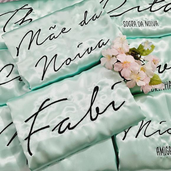 Robes Hobby Roupão Noiva Convite Casamento Madrinha Menta