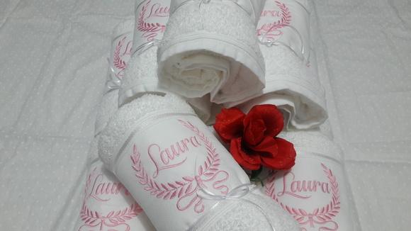 toalhas banho lembrança debutante madrinhas