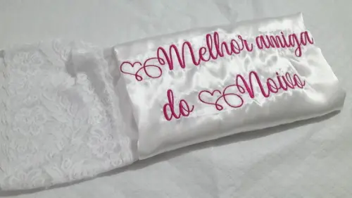 1 Robe Mãe Noiva Madrinha Casamento Hobby Roupão Bordado