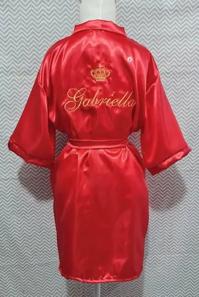 1 Robe Manga 3/4 com Nome Noiva Madrinha Debutante 15 Anos