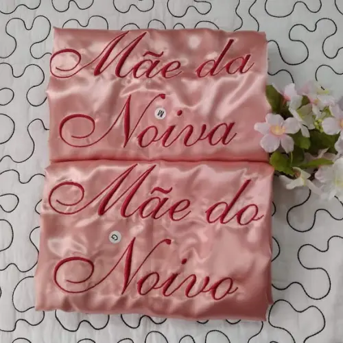 10 Un Robes Cetim Bordado Personalizado Debutante Noiva