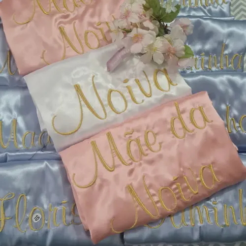 14 Robe Cetim Bordado Noiva Marsala Madrinha Rosê Gold Nude