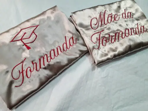 2 Robes cetim mãe formanda nude marsala