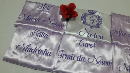 5 Robes Noiva Madrinha Lilas Roupão Brasão