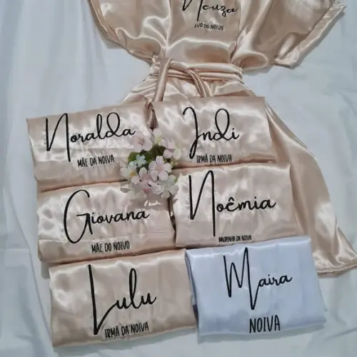 Kit 15 Robes Hobby Roupão Noiva Convite Casamento Madrinha
